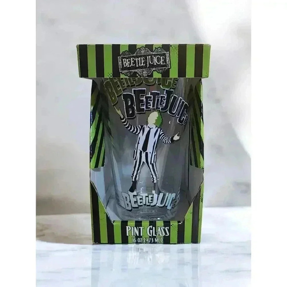 Warner Bros BEETLEJUICE PINT GLASS 16 OZ. - Picture 1 of 3